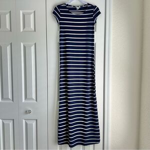 Capella Dress Women’s Size Small and White Striped Maxi T-Shirt Dress